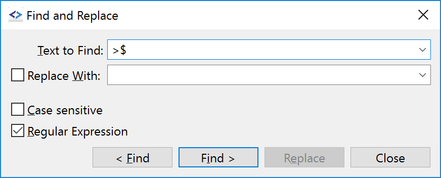 SmartGit 17.1 unified Find/Replace dialog with regex support and intuitive navigation