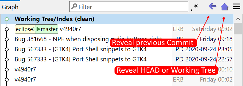 SmartGit 20.2 streamlined graph navigation with single-click HEAD access and browser-style history