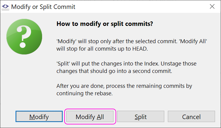 Modify-All Commits (Step/Continue).
