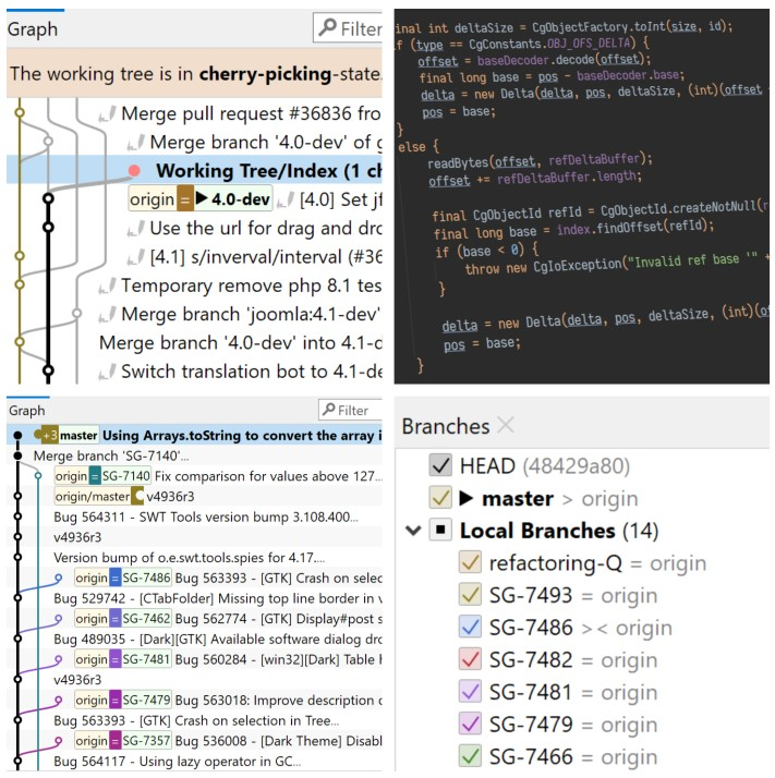 SmartGit 22.1 with Standard Window interface, enhanced performance, and streamlined workflows