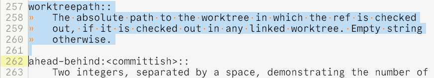 SmartGit 23.1 whitespace visualization in file compare with tab vs space detection
