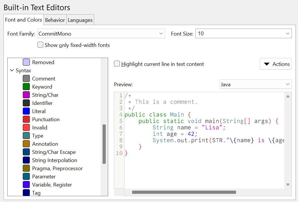SmartGit 23.1 redesigned font and color preferences with live preview and export capabilities