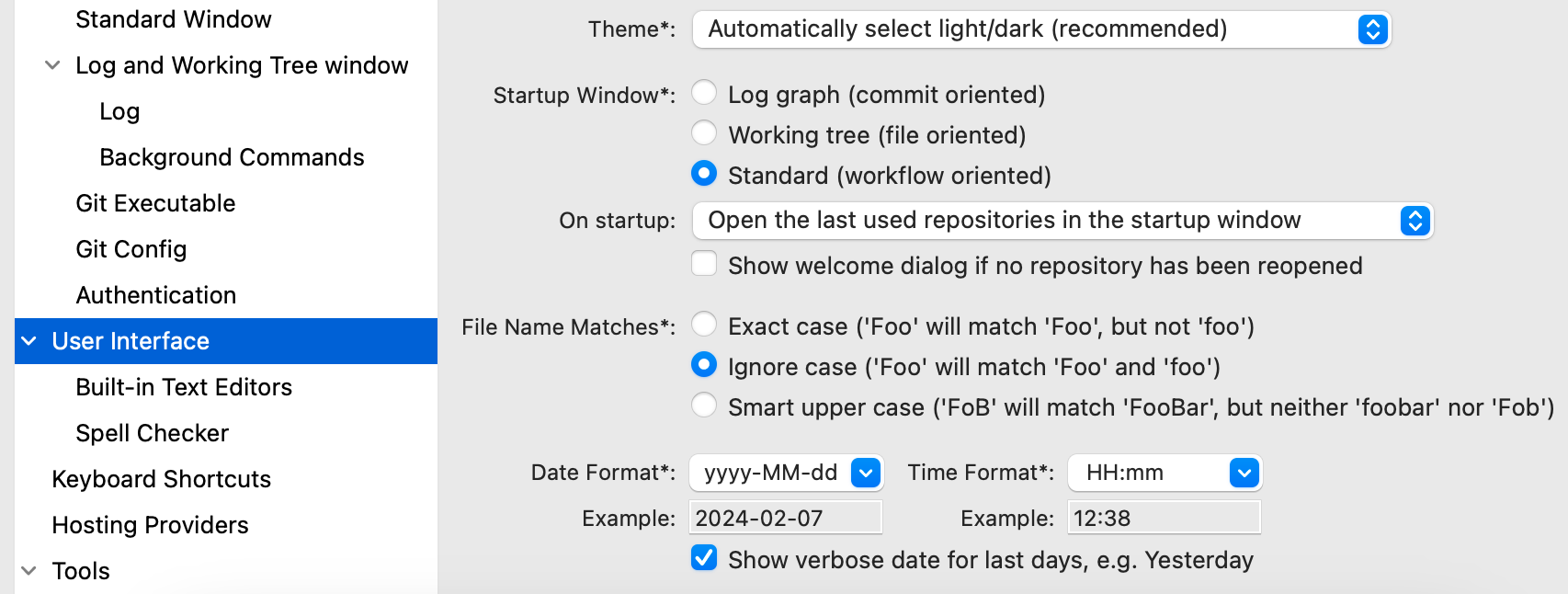 SmartGit 24.1 macOS interface improvements with proper font baseline alignment